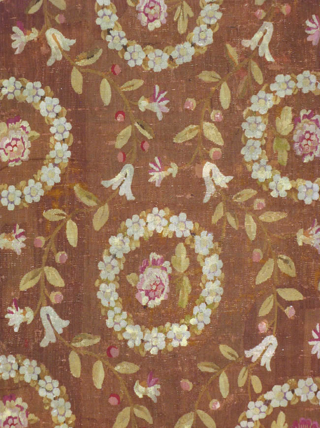 Antique French Aubusson Carpet, No.10022 - Galerie Shabab