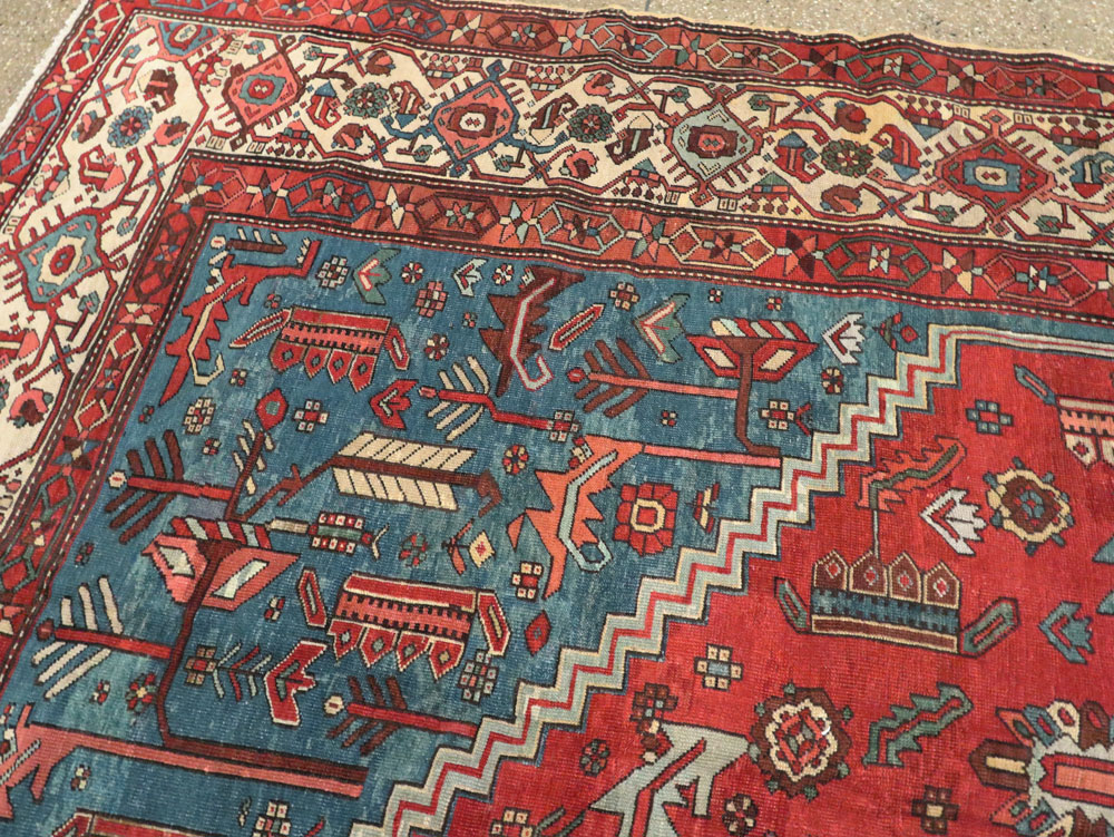 Antique Persian Bakshaish Carpet, No.10031 - Galerie Shabab
