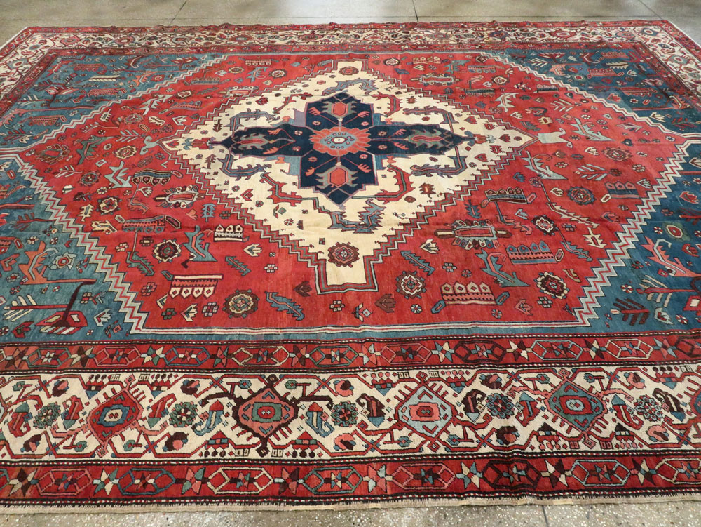 Antique Persian Bakshaish Carpet, No.10031 - Galerie Shabab