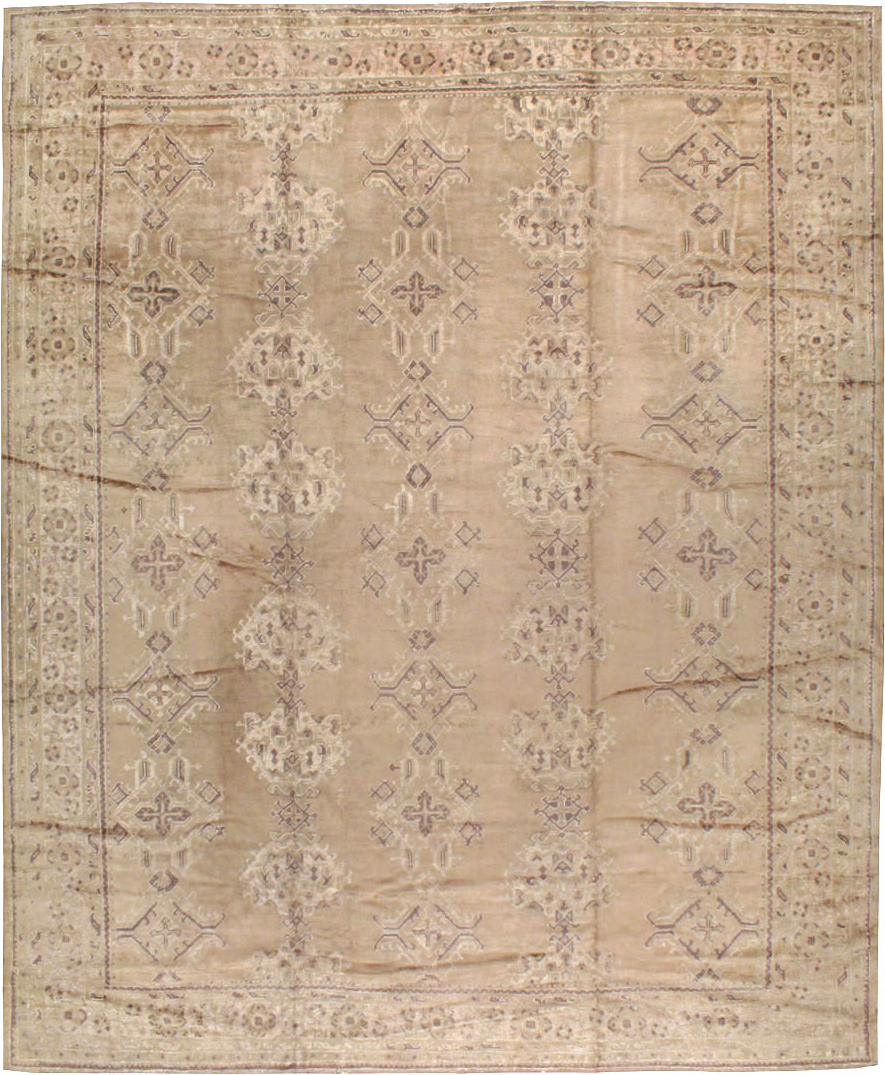 Vintage Turkish Oushak Carpet, No.10034 - Galerie Shabab