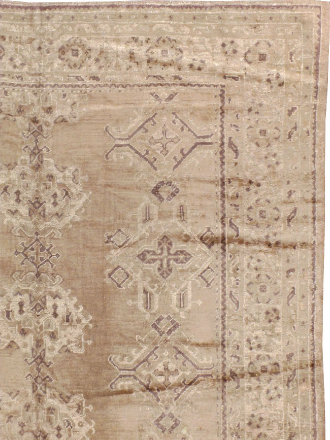 Vintage Turkish Oushak Carpet, No.10034 - Galerie Shabab