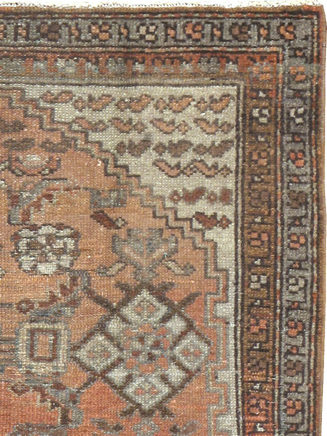 Antique Persian Malayer Throw Rug, No.10082 - Galerie Shabab