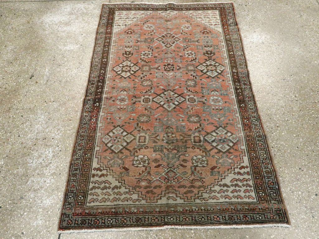 Antique Persian Malayer Throw Rug, No.10082 - Galerie Shabab