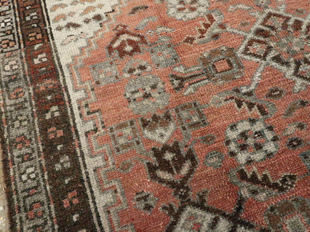 Antique Persian Malayer Throw Rug, No.10082 - Galerie Shabab