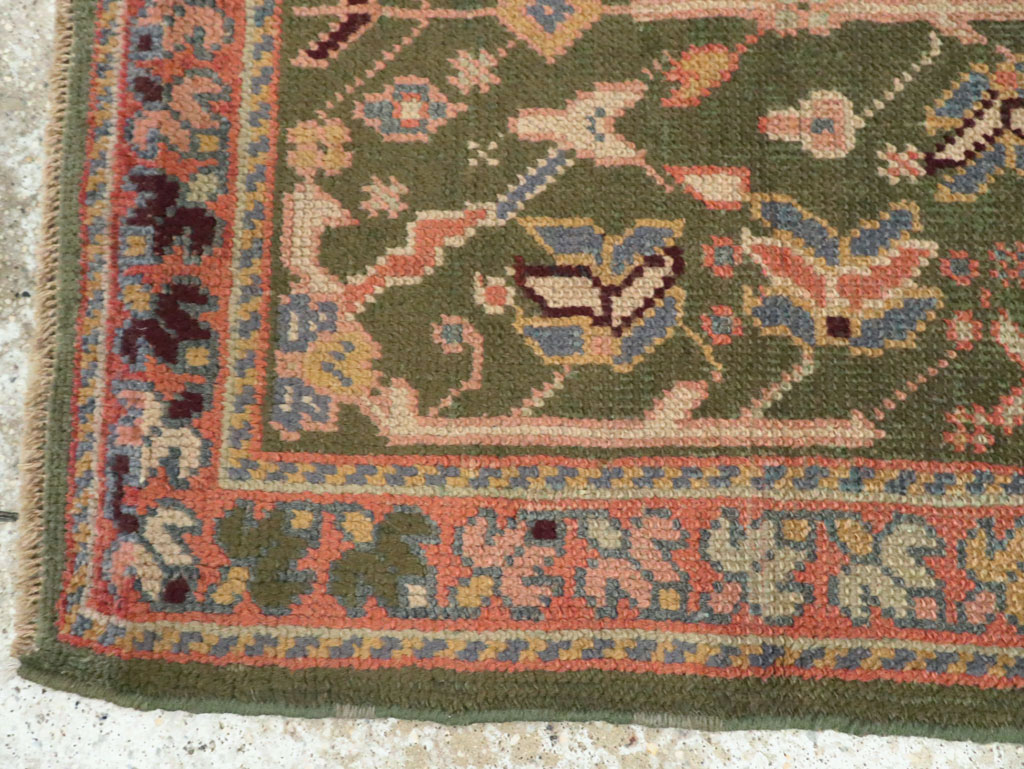 Antique Turkish Oushak Throw Rug, No.10096 - Galerie Shabab
