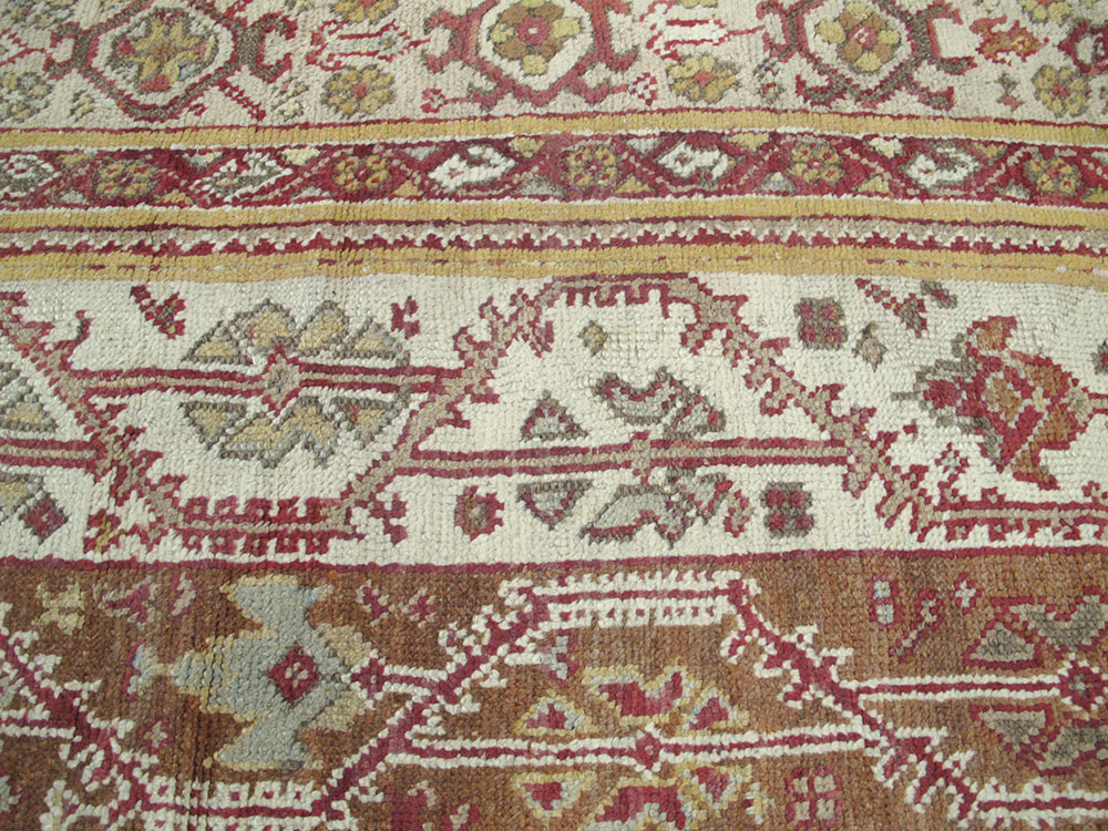 Antique Turkish Oushak Carpet, No.10142 - Galerie Shabab