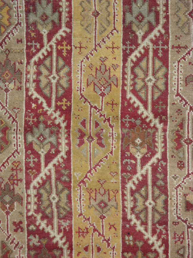 Antique Turkish Oushak Carpet, No.10142 - Galerie Shabab