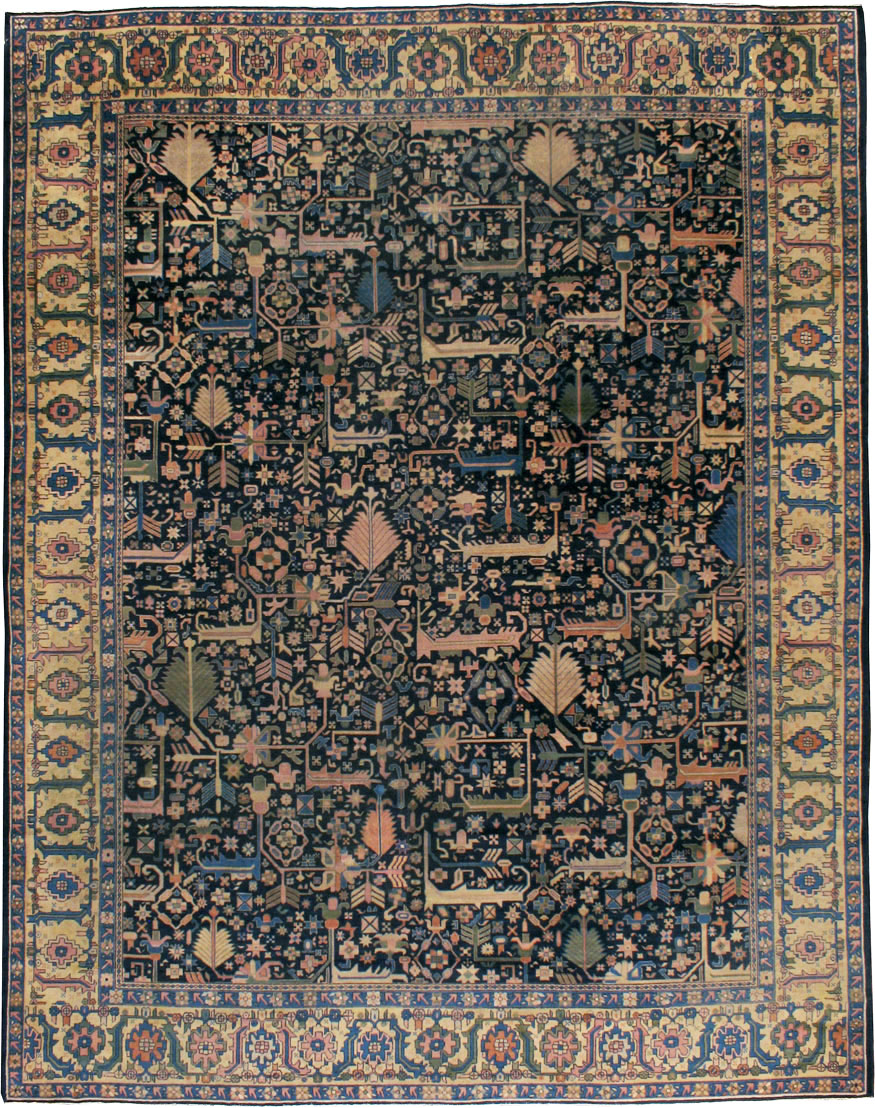 Antique Indian Lahore Carpet, No.10257 - Galerie Shabab