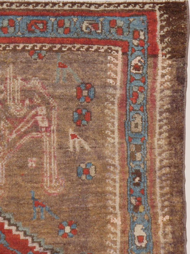Antique Persian Kurdish Rug, No.10272 - Galerie Shabab