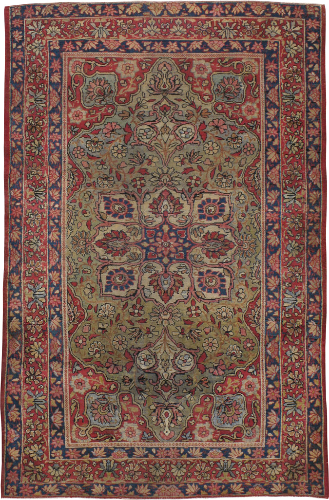 Antique Persian Lavar Kerman Carpet, No.10276 - Galerie Shabab
