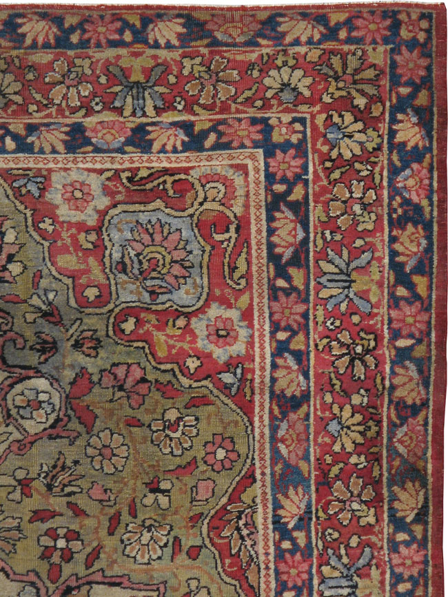 Antique Persian Lavar Kerman Carpet, No.10276 - Galerie Shabab
