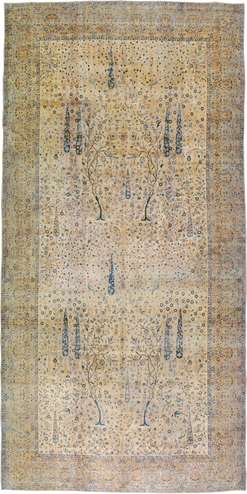 Antique Persian Lavar Kerman Carpet, No.10404 - Galerie Shabab