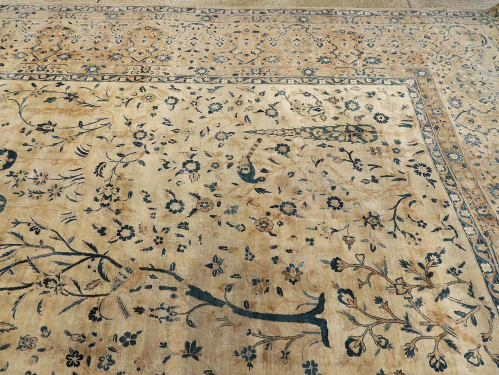 Antique Persian Lavar Kerman Carpet, No.10404 - Galerie Shabab