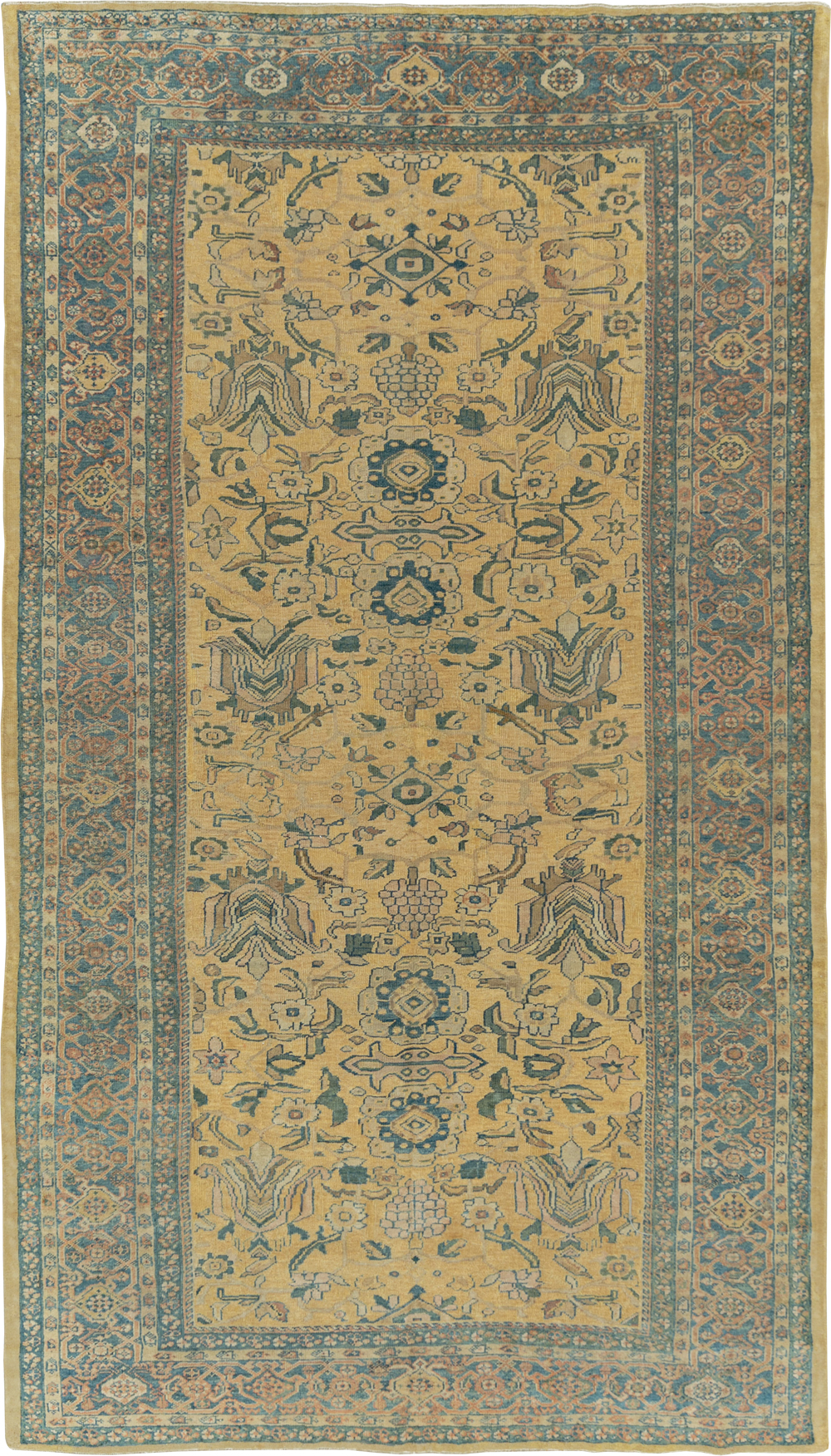 Antique Persian Mahal Gallery Carpet, No.10437 - Galerie Shabab