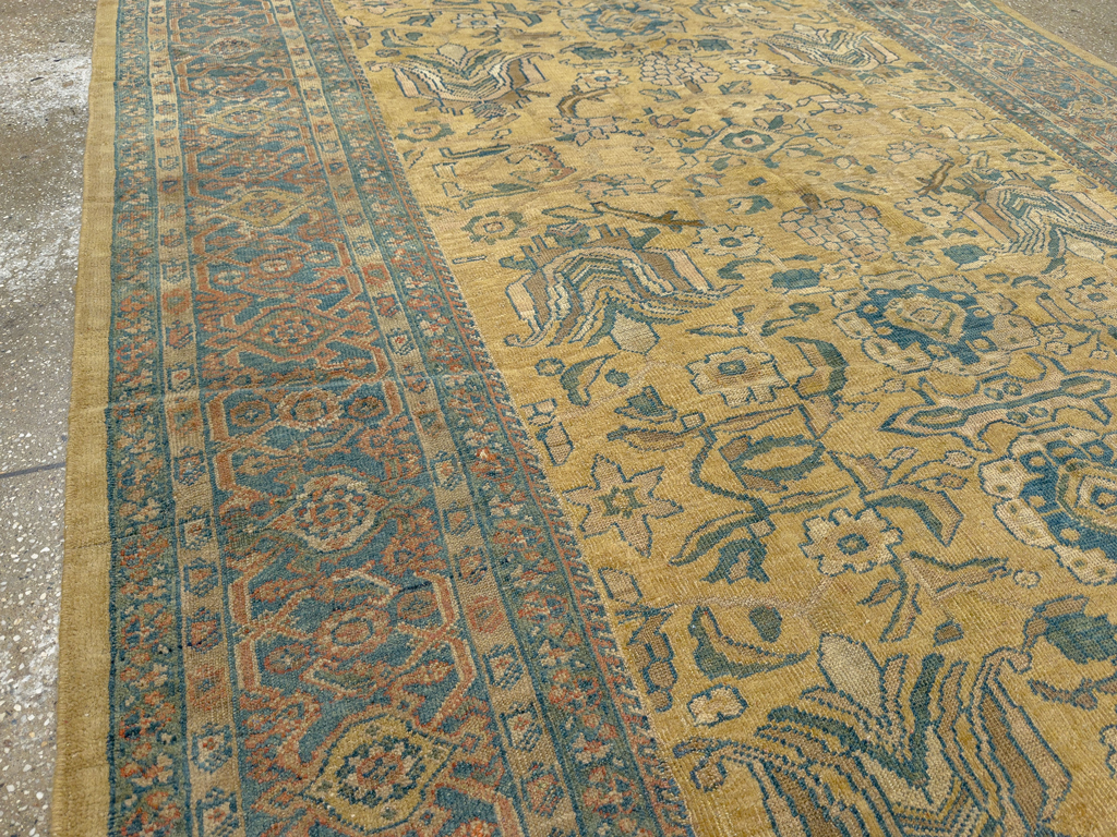 Antique Persian Mahal Gallery Carpet, No.10437 - Galerie Shabab
