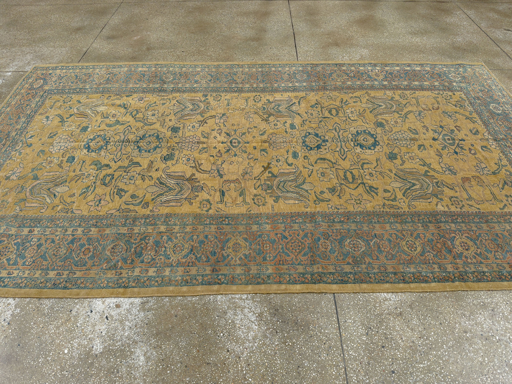 Antique Persian Mahal Gallery Carpet, No.10437 - Galerie Shabab