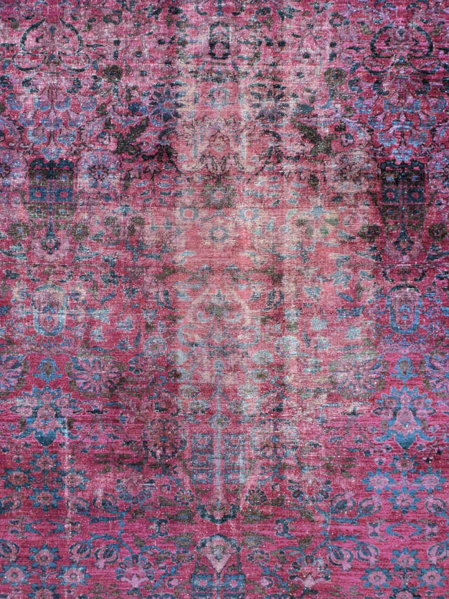 Antique Persian Overdyed Lilihan Carpet, No.10455 - Galerie Shabab