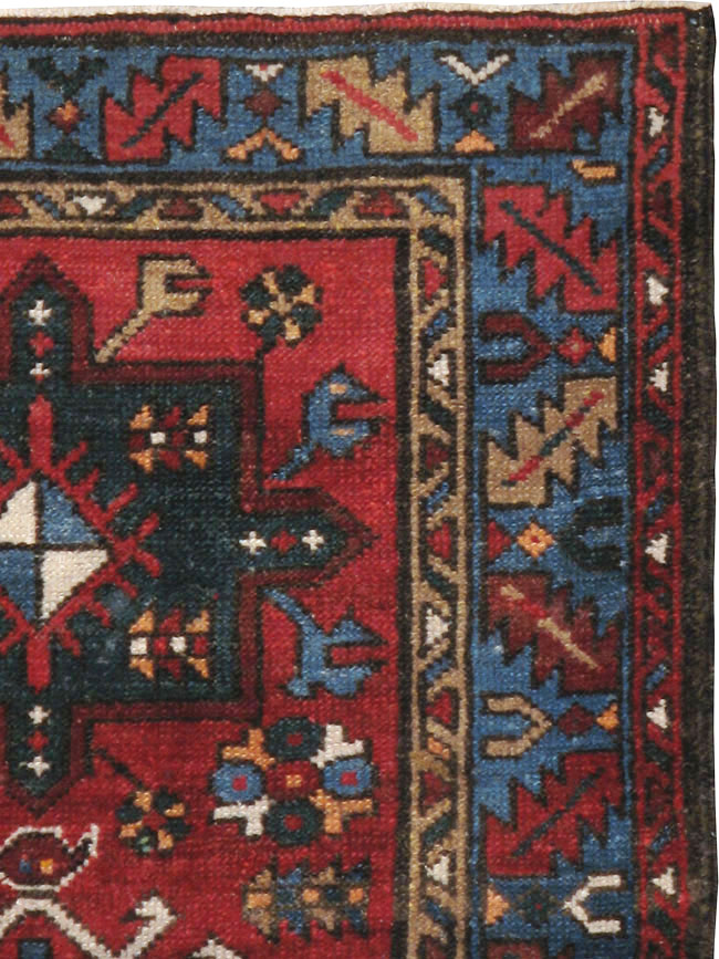 Antique Persian Karajeh Throw Rug, No.10516 - Galerie Shabab
