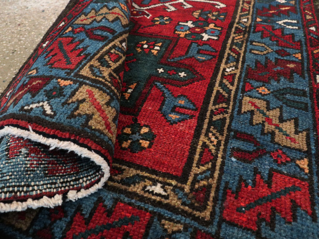 Antique Persian Karajeh Throw Rug, No.10516 - Galerie Shabab