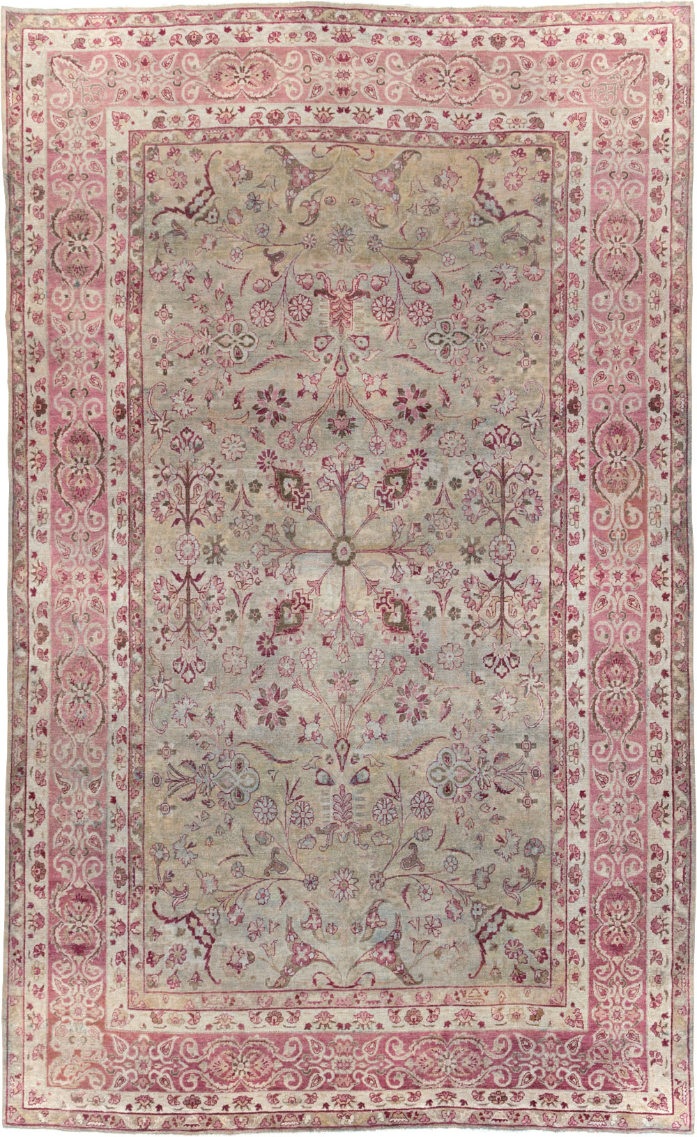 Antique Persian Lavar Kerman Carpet, No.10636 - Galerie Shabab