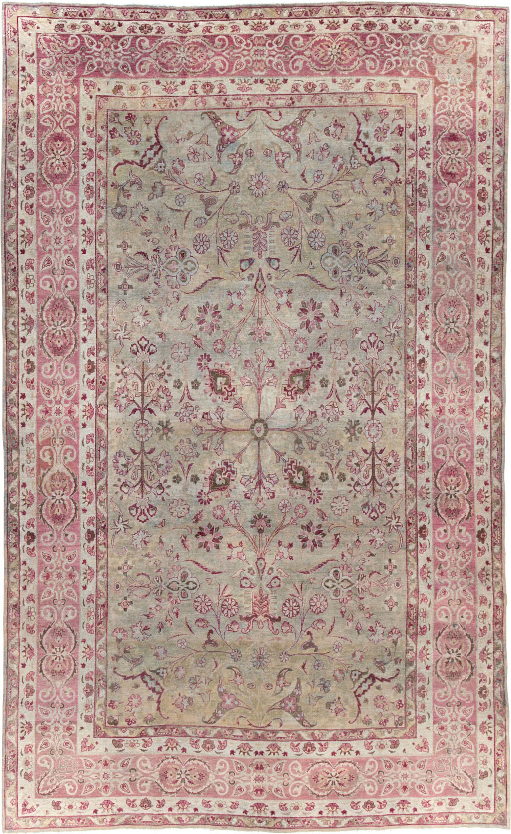 Antique Persian Lavar Kerman Carpet, No.10636 - Galerie Shabab