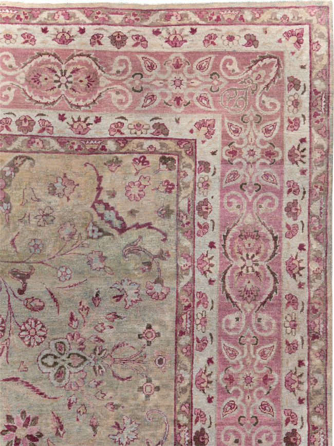 Antique Persian Lavar Kerman Carpet, No.10636 - Galerie Shabab