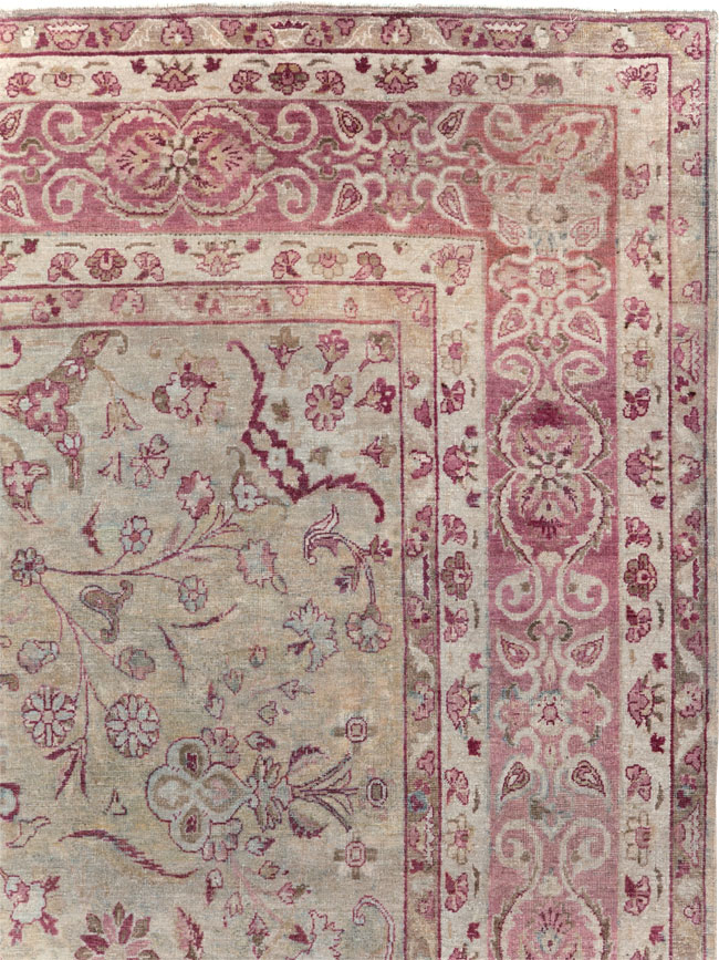 Antique Persian Lavar Kerman Carpet, No.10636 - Galerie Shabab