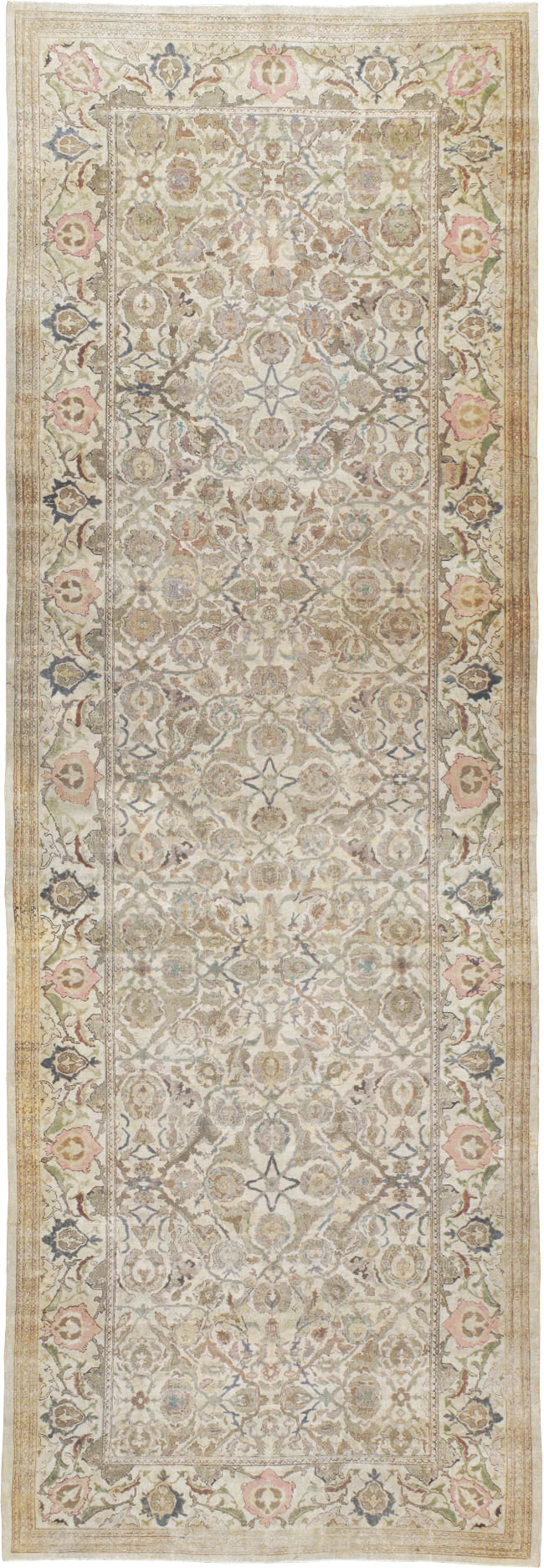 Antique Indian Amritsar Long and Narrow Carpet, No.10643 - Galerie Shabab
