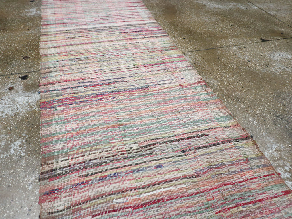 Vintage American Rag Rug, No.10681 - Galerie Shabab