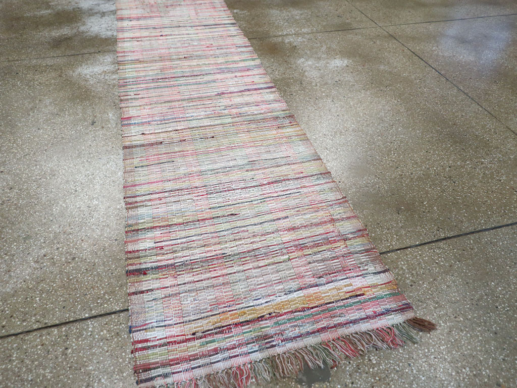 Vintage American Rag Rug, No.10681 - Galerie Shabab