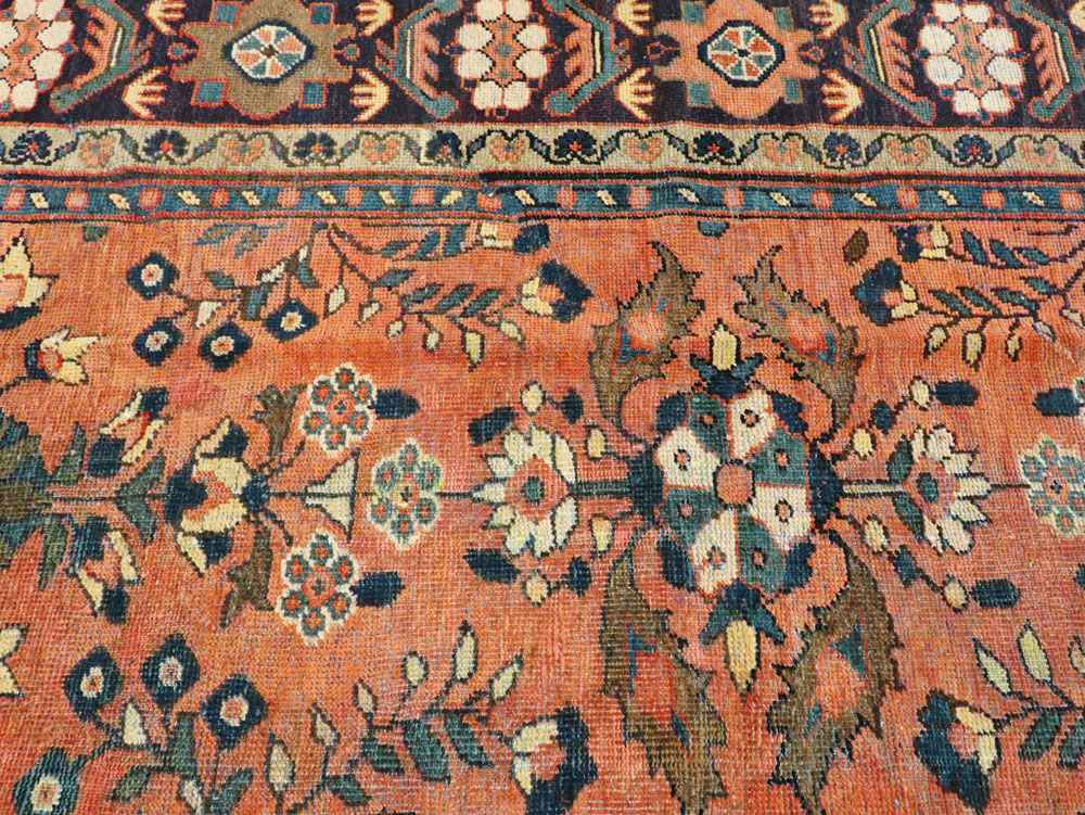 Vintage Persian Mahal Carpet, No.10749 - Galerie Shabab