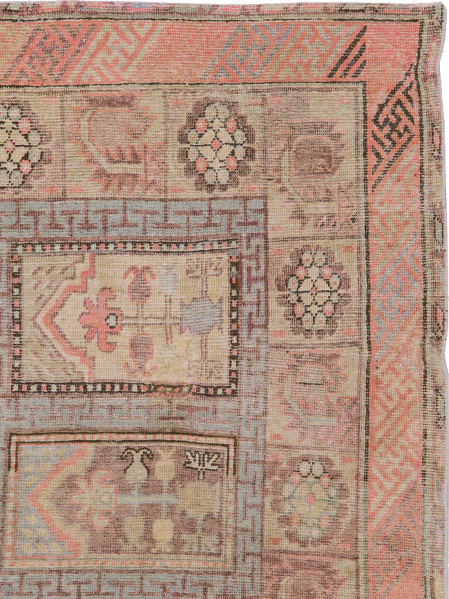 Antique East Turkestan Khotan Gallery Carpet, No.10772 - Galerie Shabab