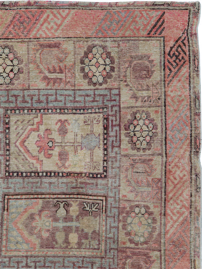 Antique East Turkestan Khotan Gallery Carpet, No.10772 - Galerie Shabab