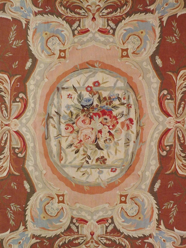 Modern English Needlepoint Small Room Size Carpet, No.10799 - Galerie Shabab