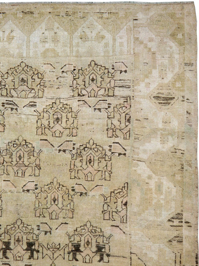 Vintage Persian Kurd Gallery Carpet, No.10800 - Galerie Shabab