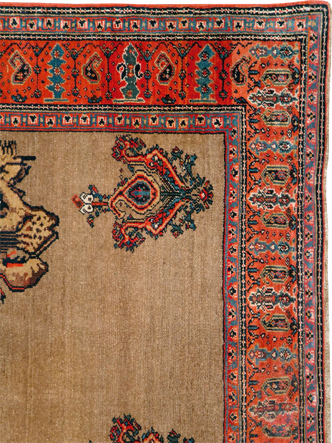 Antique Senneh Malayer Pictorial Rug, No.10816 - Galerie Shabab