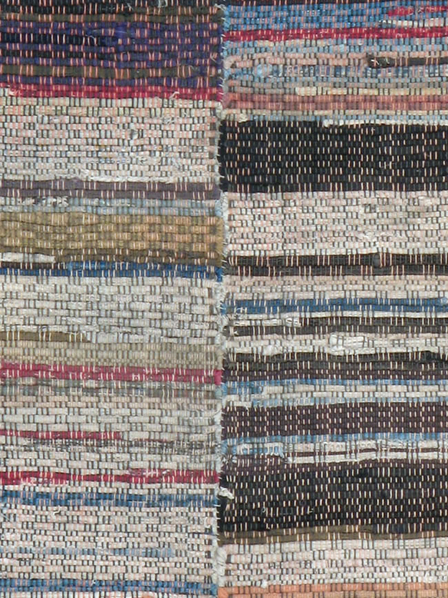 Vintage American Rag Rug, No.10817 - Galerie Shabab