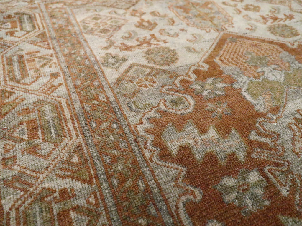 Antique Persian Malayer Throw Rug, No.10818 - Galerie Shabab