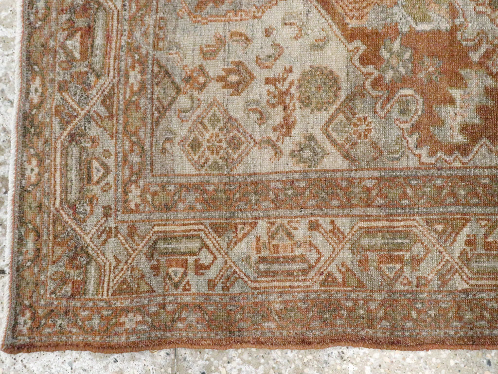 Antique Persian Malayer Throw Rug, No.10818 - Galerie Shabab