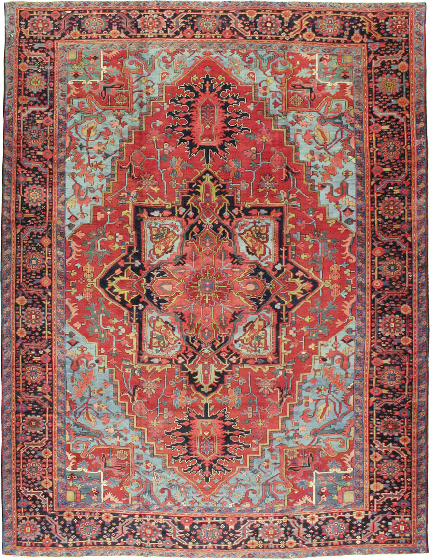 Antique Persian Heriz Carpet, No.10926 - Galerie Shabab