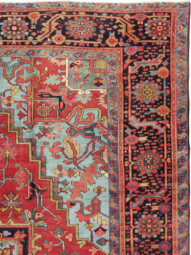 Antique Persian Heriz Carpet, No.10926 - Galerie Shabab
