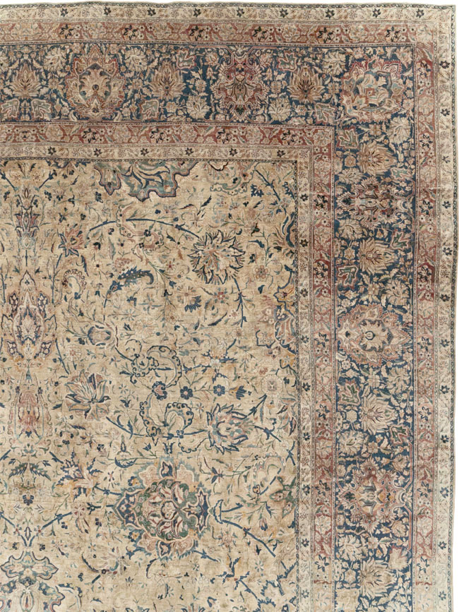 Antique Persian Lavar Kerman Oversize Carpet, No.11001 - Galerie Shabab