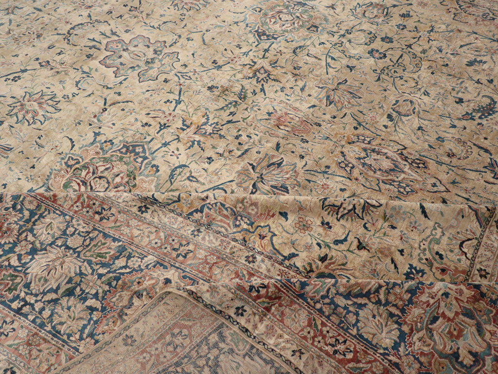 Antique Persian Lavar Kerman Oversize Carpet, No.11001 - Galerie Shabab