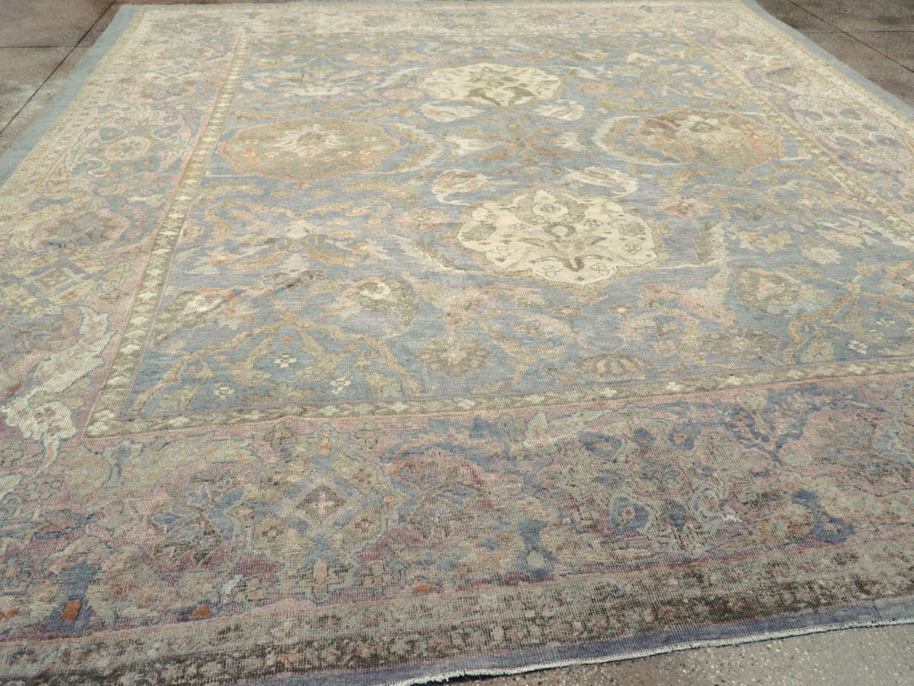 Antique Persian Sultanabad Square Room Size Carpet, No.11018 - Galerie Shabab