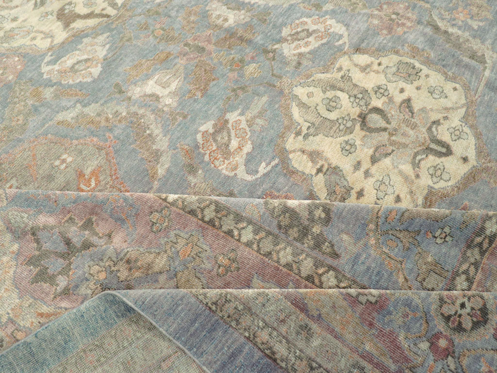 Antique Persian Sultanabad Square Room Size Carpet, No.11018 - Galerie Shabab