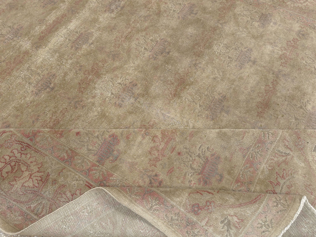 Antique Indian Lahore Accent Rug, No.11036 - Galerie Shabab