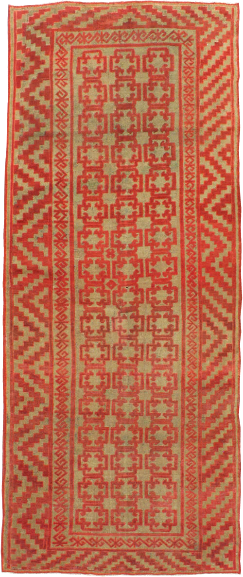 Vintage East Turkestan Kirghiz Gallery Carpet, No.11038 - Galerie Shabab