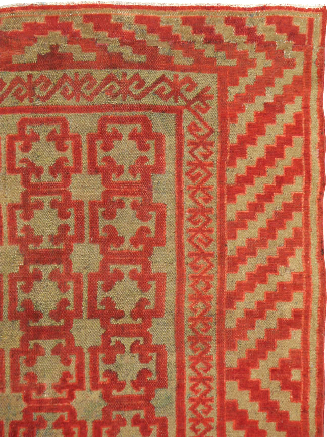 Vintage East Turkestan Kirghiz Gallery Carpet, No.11038 - Galerie Shabab