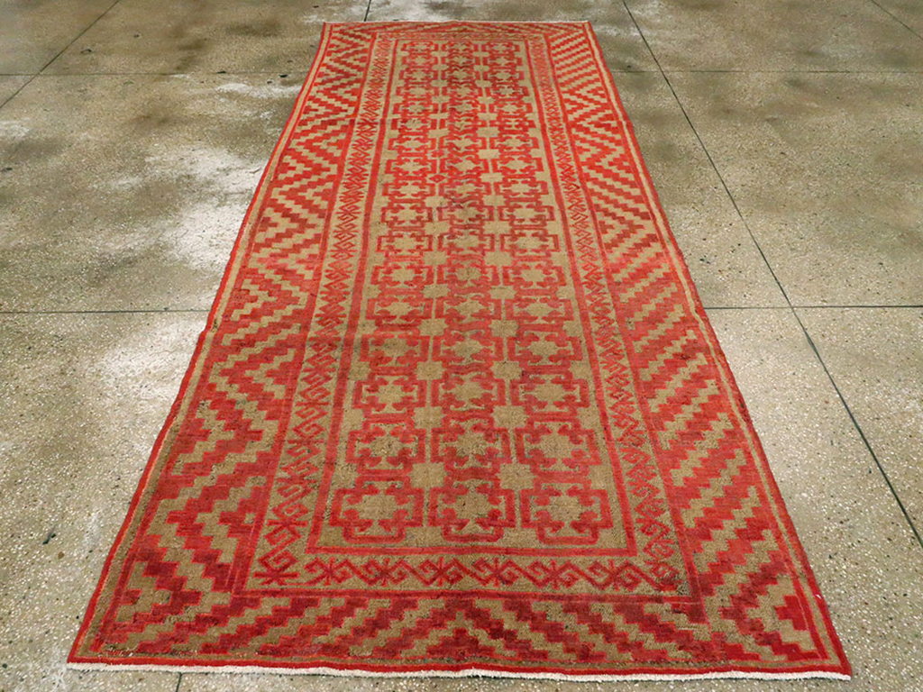 Vintage East Turkestan Kirghiz Gallery Carpet, No.11038 - Galerie Shabab