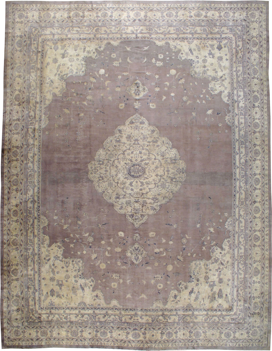 Antique Turkish Oushak Carpet, No.11211 - Galerie Shabab